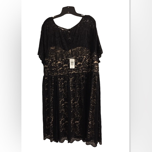 Torrid 4X Black Lace Illusion Neck Skater Dress BNWT - Picture 6 of 11